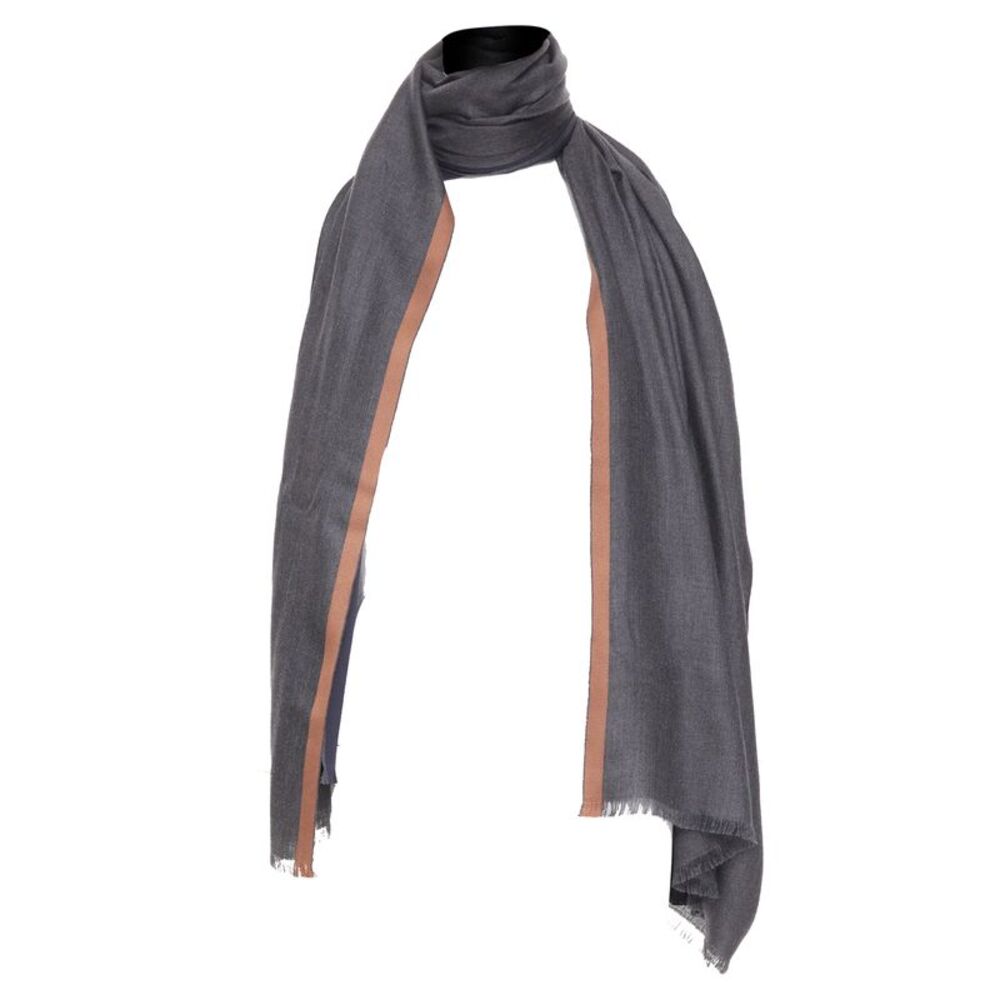 Loro Piana Balat Stola Multicolor Cashmere Silk Fringe Scarf